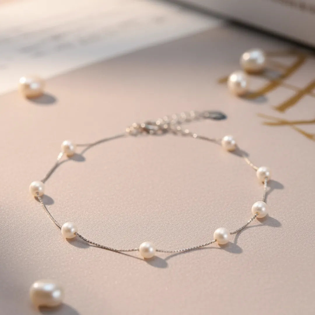 KYAT Timeless Pearl & Silver Bracelet