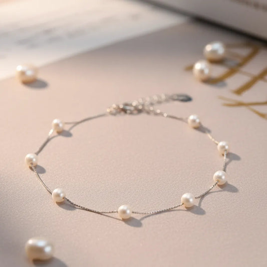 KYAT Timeless Pearl & Silver Bracelet