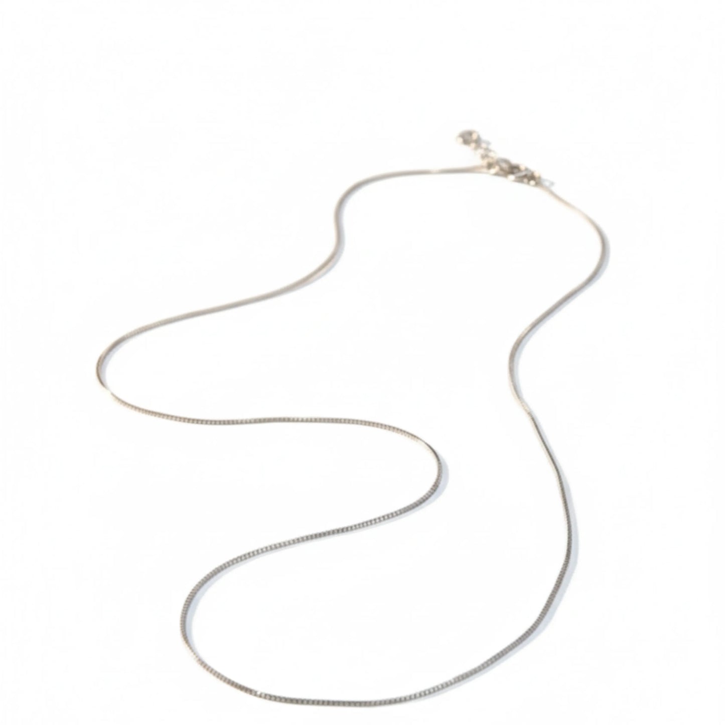 KYAT Minimalist Sterling Silver Box Chain