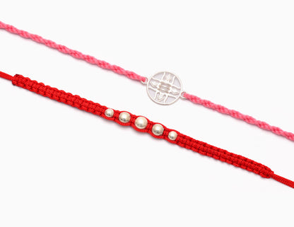 silver rakhi