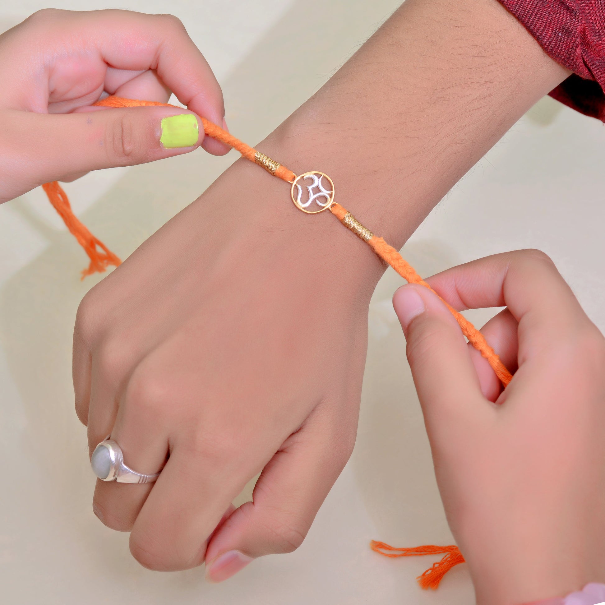 fancy om symbol rakhi 