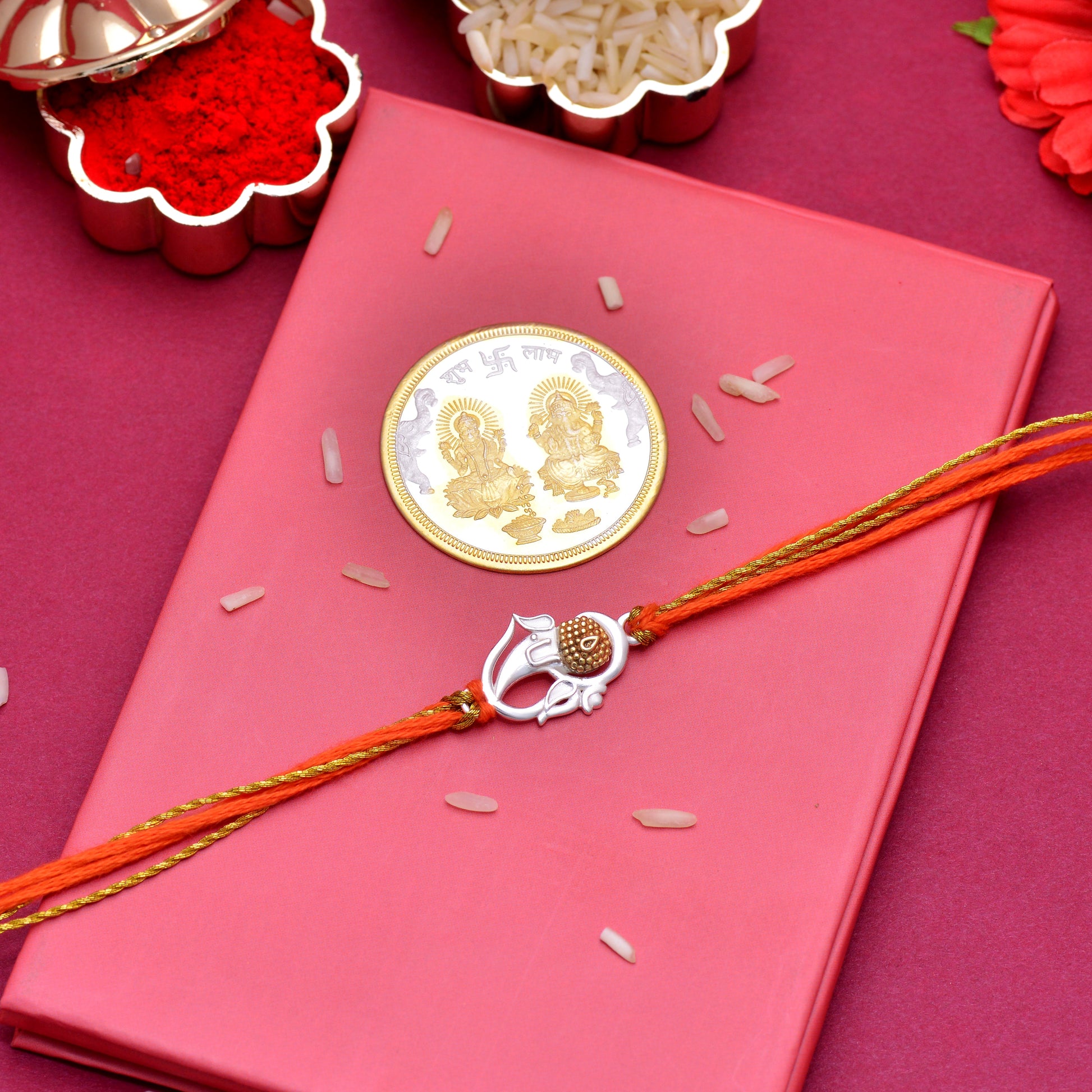 ganesha charm rakhi