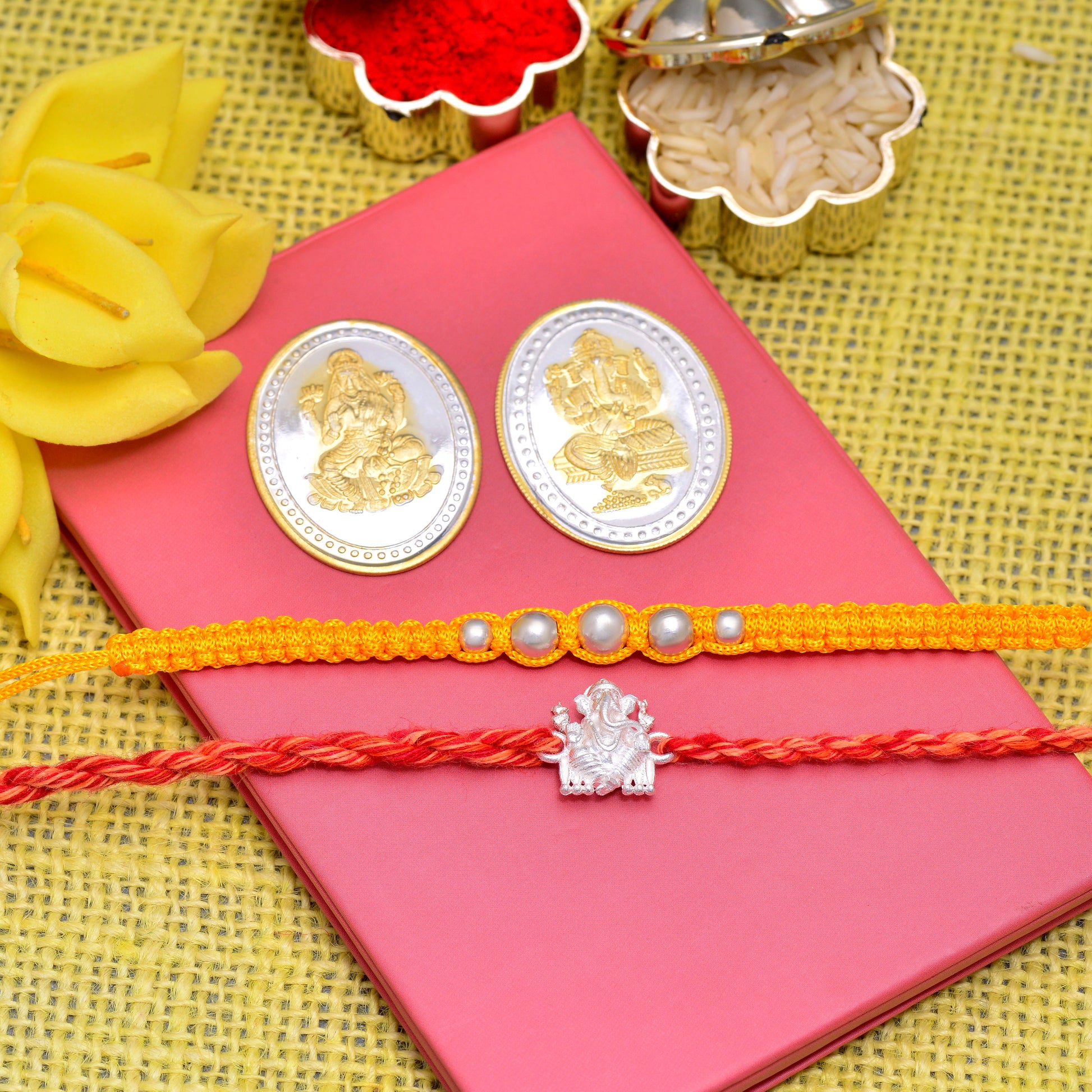 harmony silver rakhi
