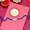 krishna silver rakhi