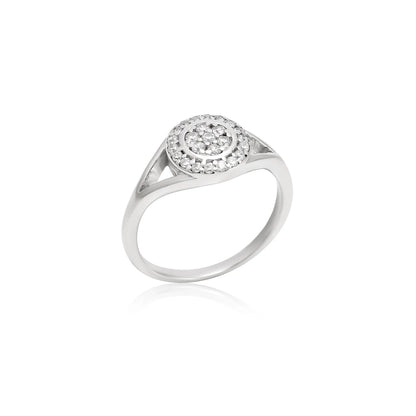 Kyat 925 Silver Halo Sparkle Ring