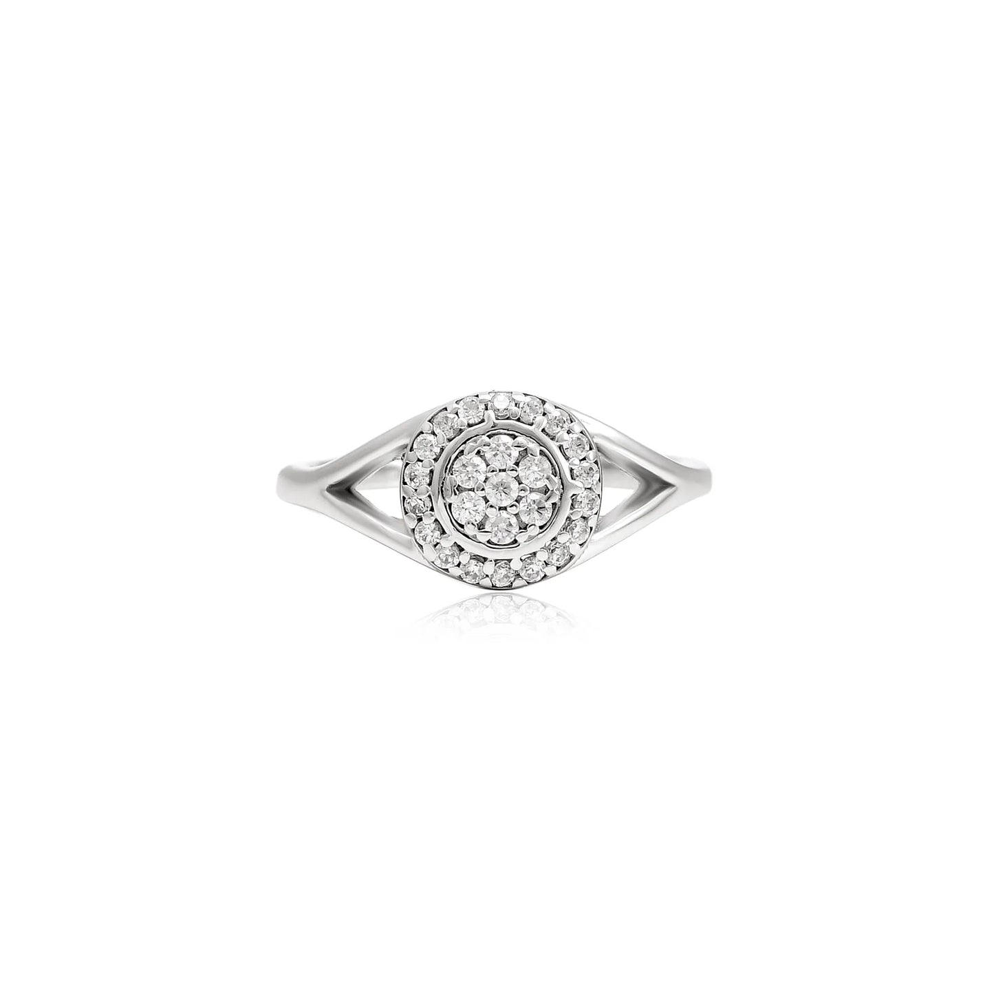 Kyat 925 Silver Halo Sparkle Ring