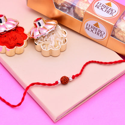 rudraksha rakhi for brother 