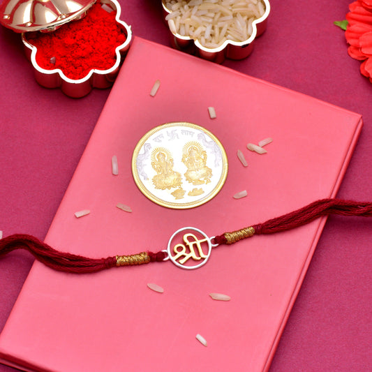 rakhi with silver coin