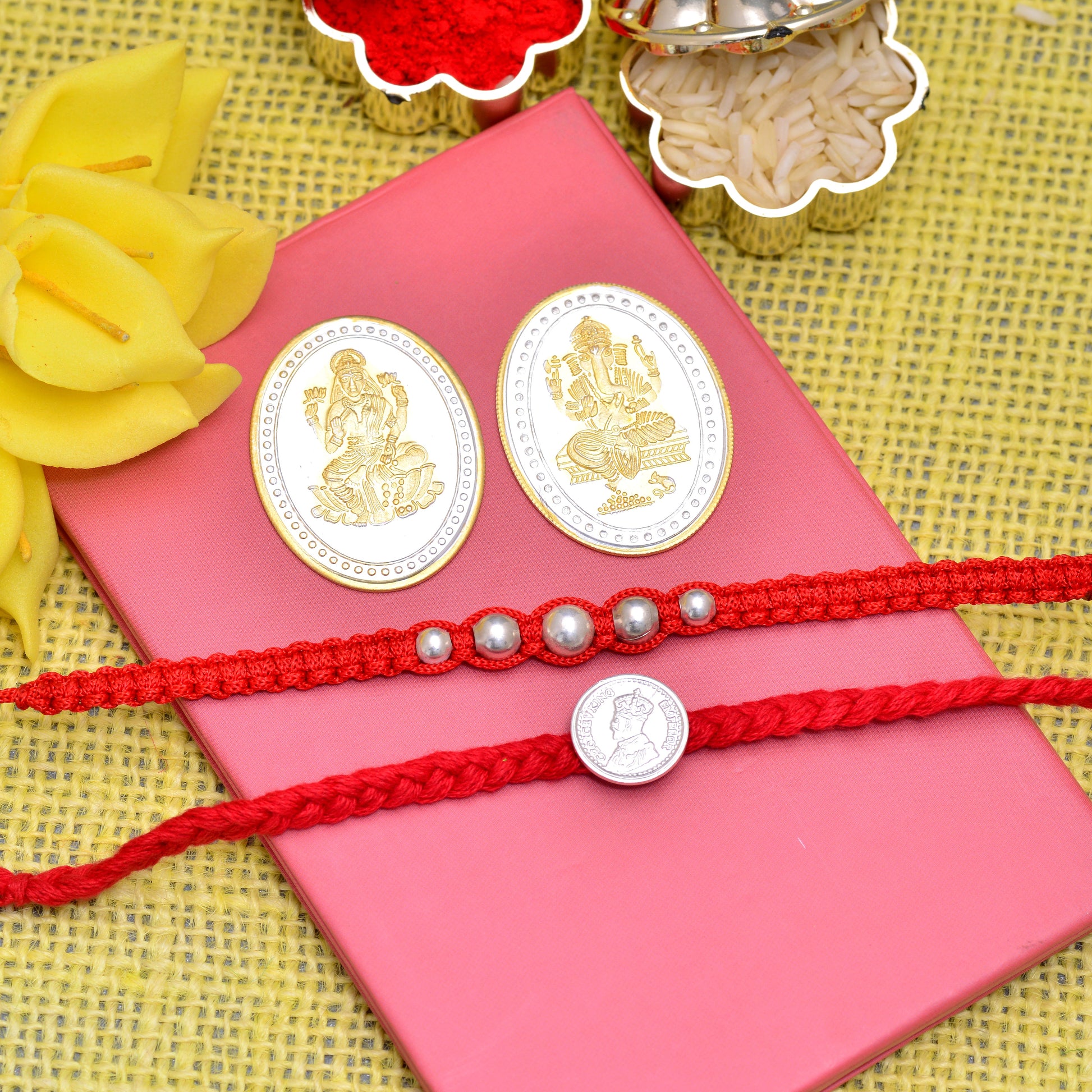 silver rakhi for brother 
