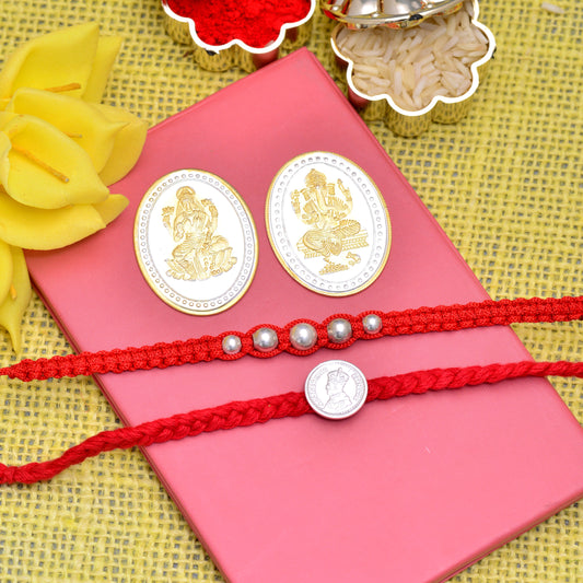 silver rakhi for brother 
