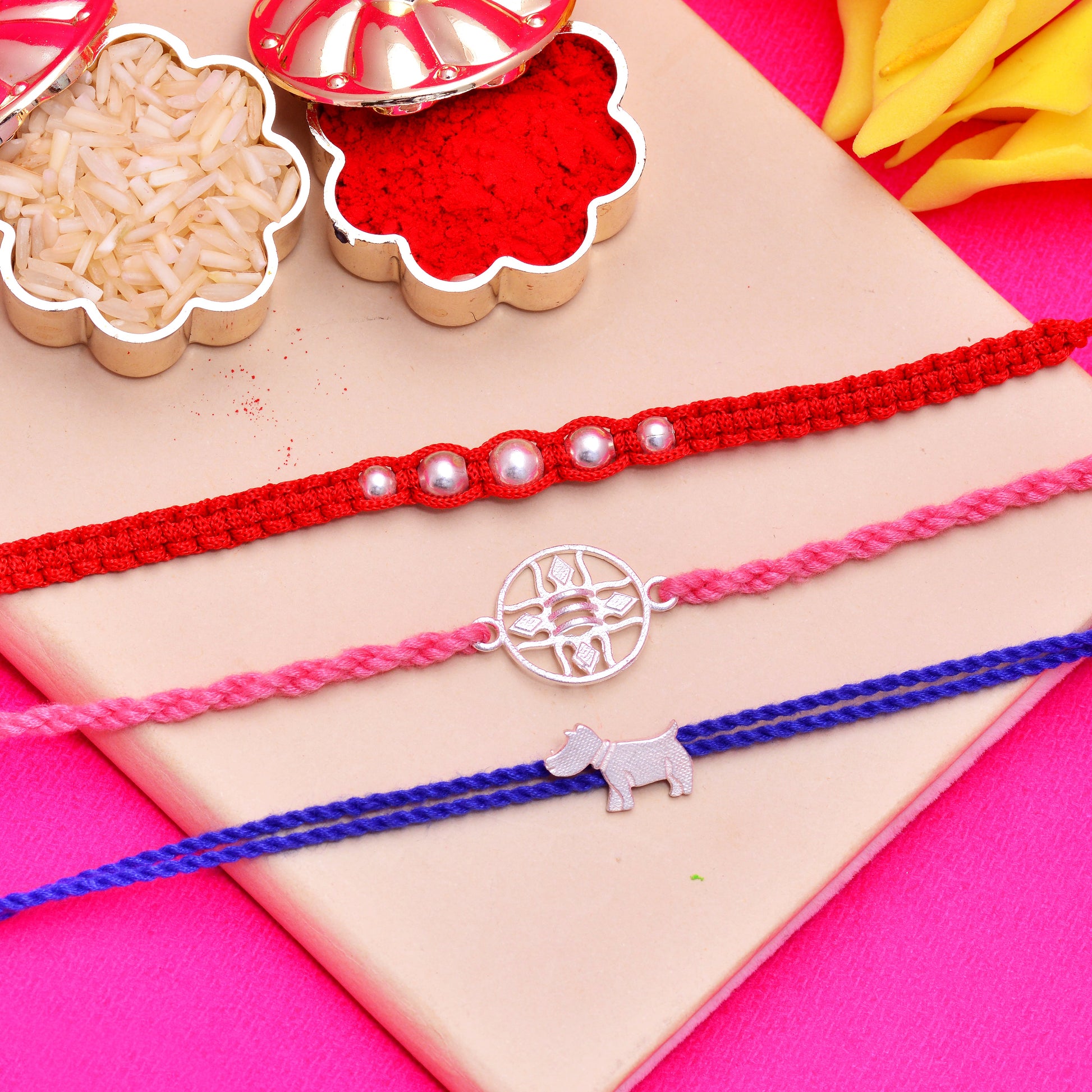 silver rakhi for kids